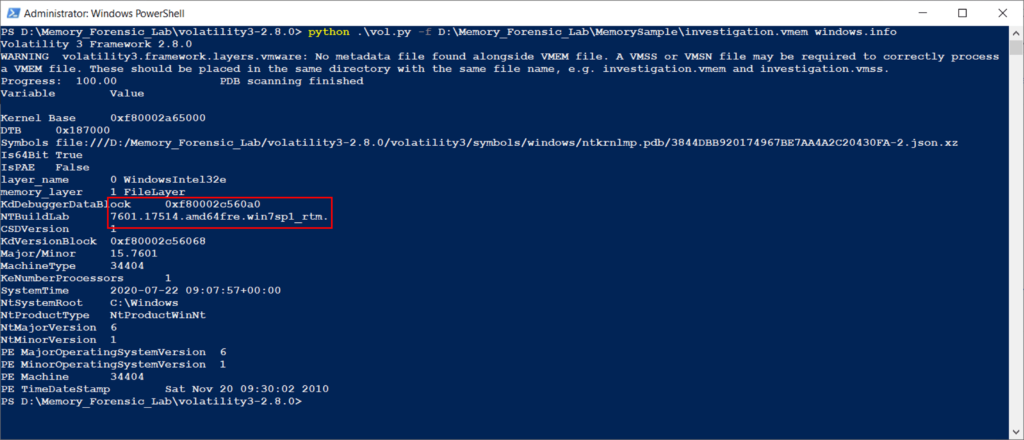 Memory forensic